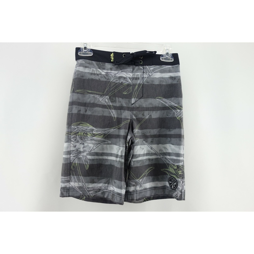 Salt Life AquaTrunks Youth‎ SLX-QD Vapor Stretch Board Swim Shorts size Medium
